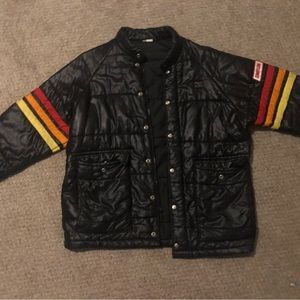 vintage mens simpson racing puffer jacket